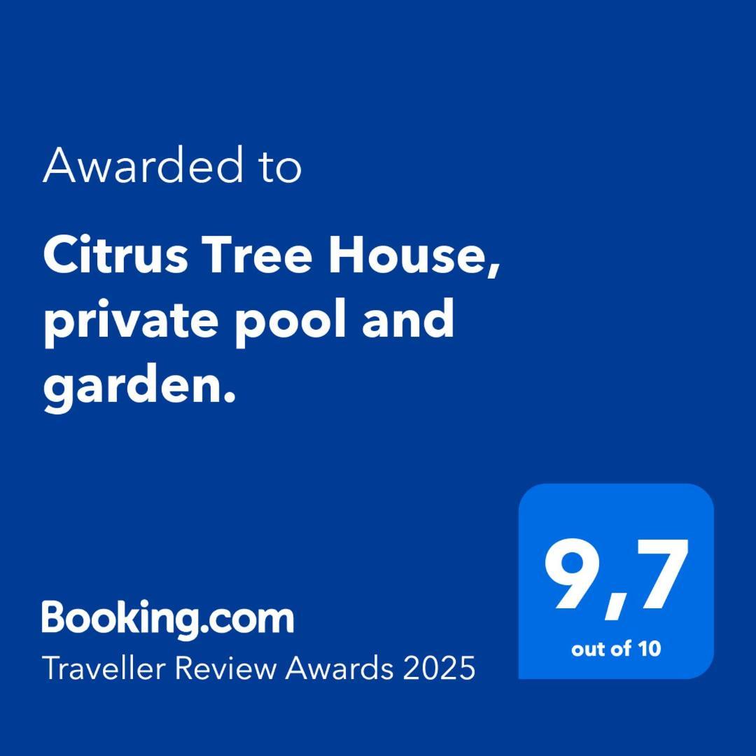 Vila Citrus Tree House, Private Pool And Garden. Angeja Exteriér fotografie